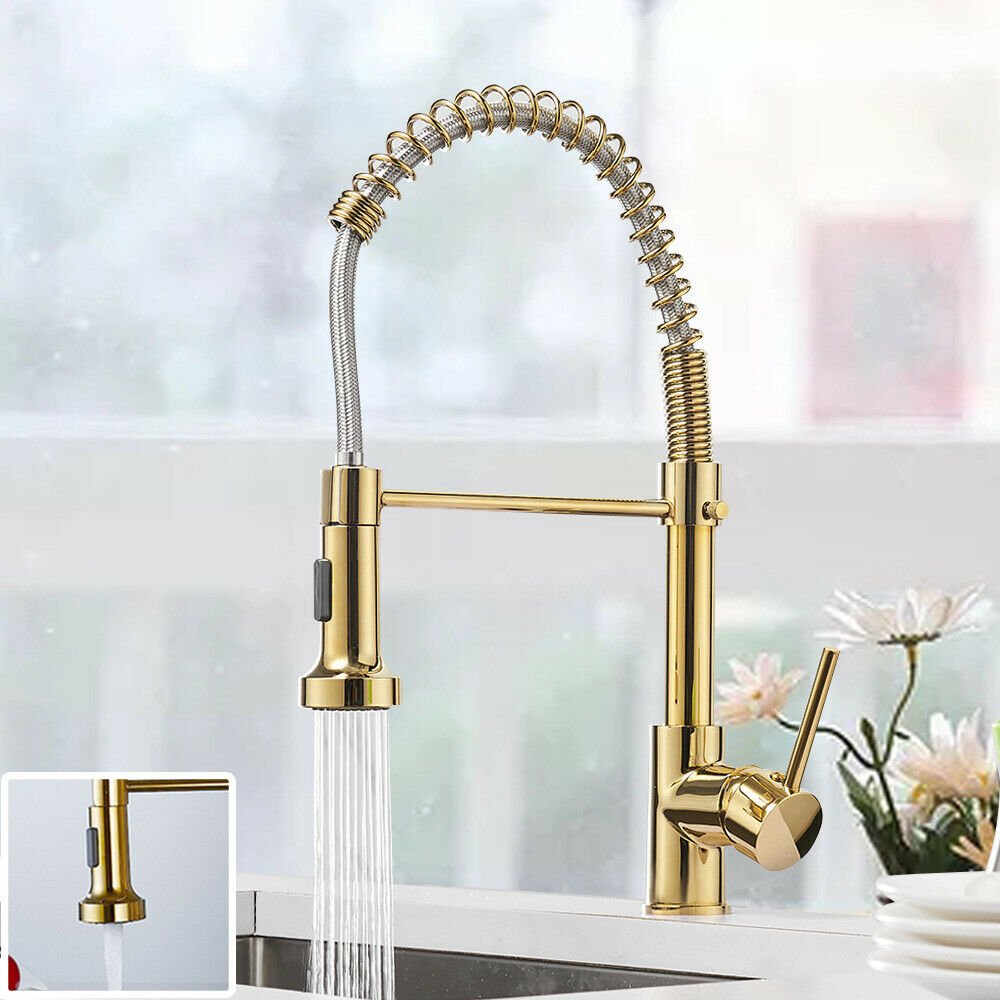 Kitchen Mixer Tap Kitchen Sink Faucet 360 Swivel Stainless Steel Cold