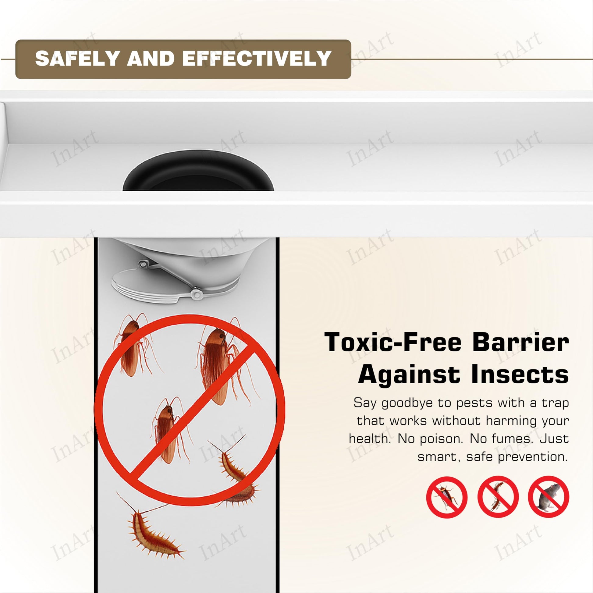 Tile-insert tray side of 24 inch linear shower drain cover with tile surface for invisible floor drain look