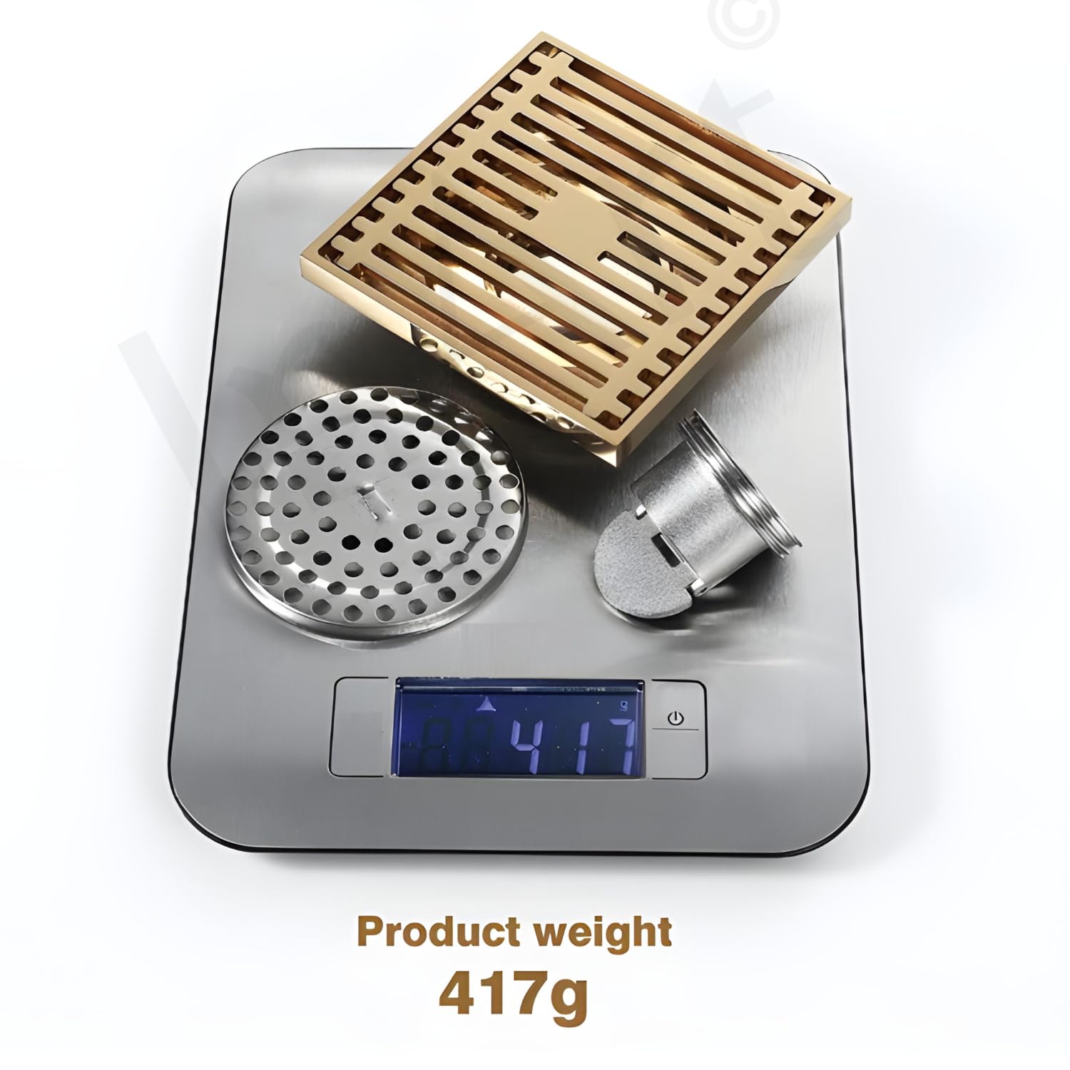 InArt Antique brass / antique bronze (matte) finish Brass Square drain view 5