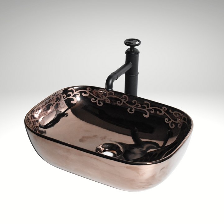 square bathroom sink bowl INART