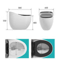 InArt Single-Flush Siphon Flushing Elongated One-Piece Toilet (Seat Included) Rough-In Size: 12