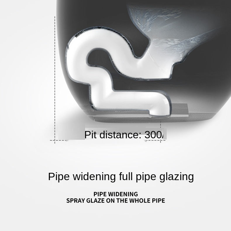 InArt Single-Flush Siphon Flushing Elongated One-Piece Toilet (Seat Included) Rough-In Size: 12 '' - InArt-Studio-USA