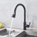 inart matt black kitchen sink mixer faucet