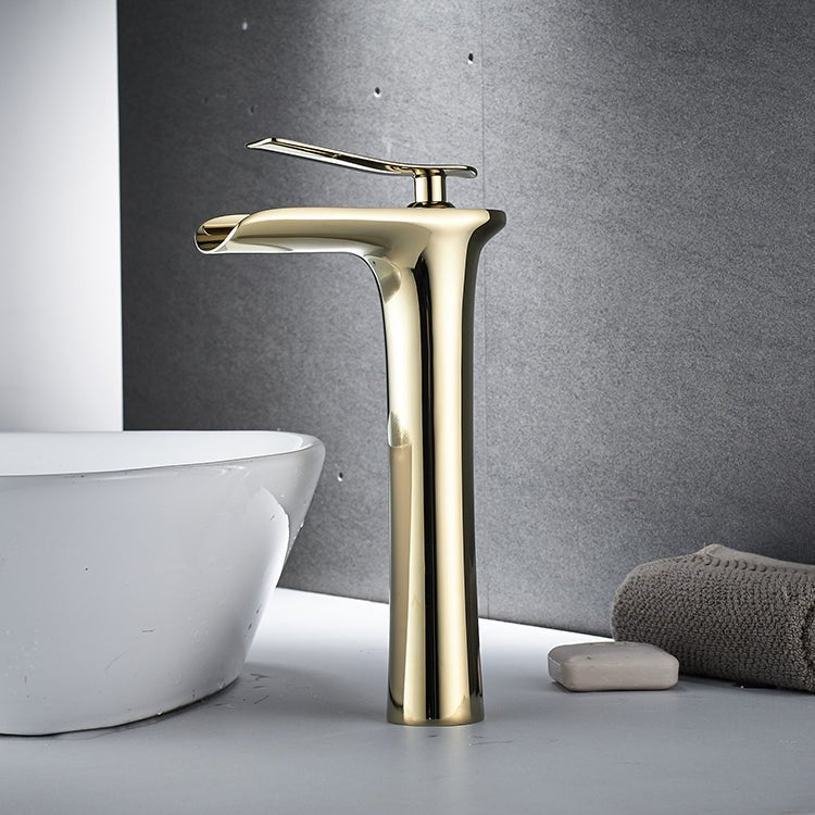 inart high arc gold color faucet