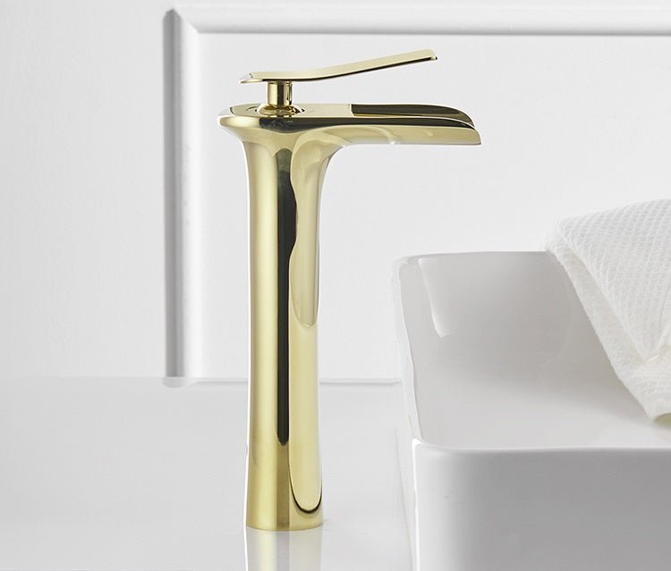 inart high arc gold color faucet