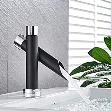 InArt Single Hole Single-Handle Bathroom Faucet in Balck Matte - InArt-Studio-USA