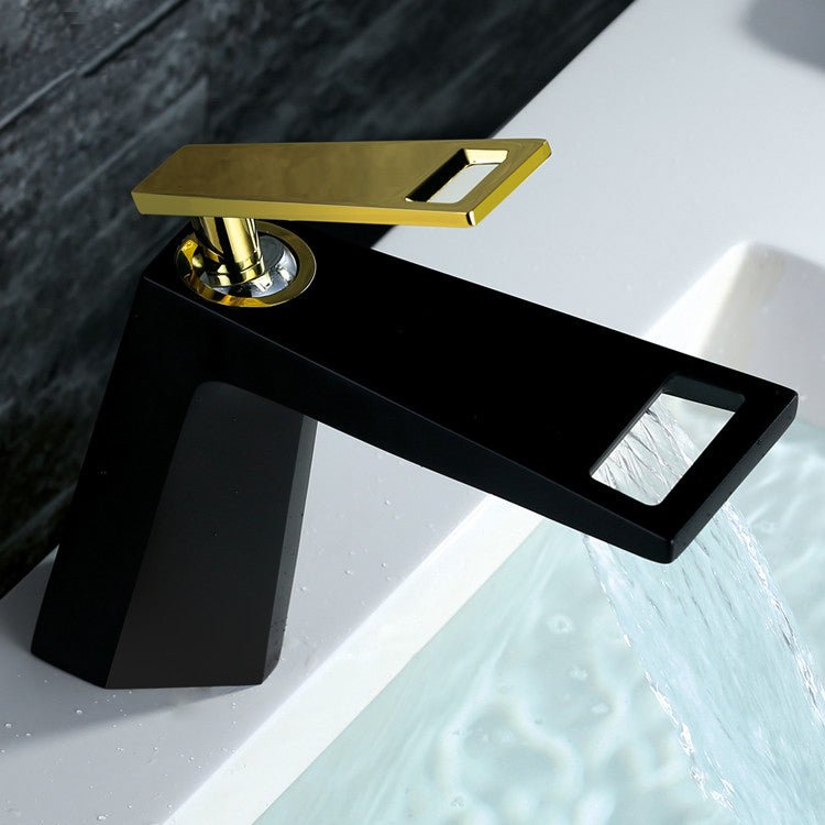 InArt Single Hole Single-Handle Bathroom Faucet in Black Gold - InArt-Studio-USA