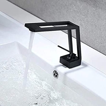 InArt Single Hole Single-Handle Bathroom Faucet in Black Matt - InArt-Studio-USA