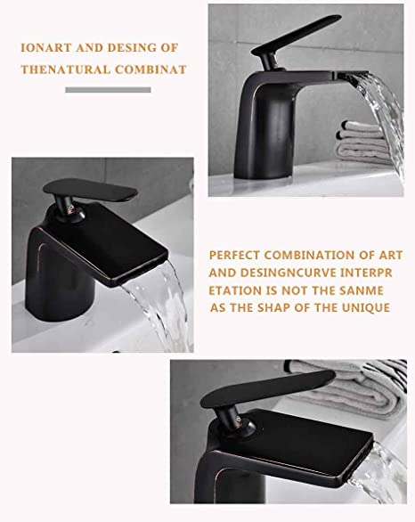 InArt Single Hole Single-Handle Bathroom Faucet in Black Matte - InArt-Studio-USA