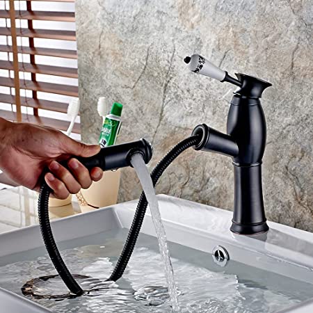 InArt Single Hole Single-Handle Bathroom Faucet in Black Matte - InArt-Studio-USA