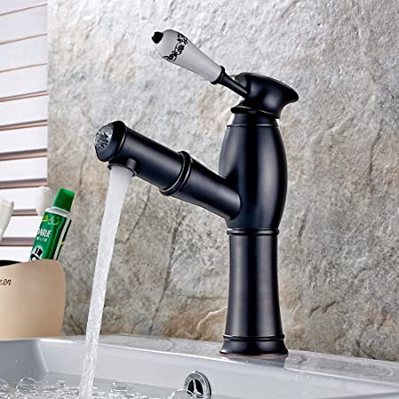 InArt Single Hole Single-Handle Bathroom Faucet in Black Matte - InArt-Studio-USA