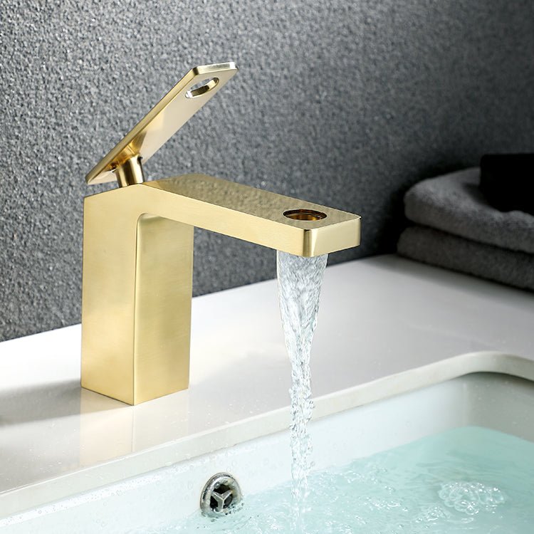 InArt Single Hole Single-Handle Bathroom Faucet in Gold - InArt-Studio-USA