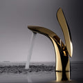 InArt Single Hole Single-Handle Bathroom Faucet in Gold - InArt-Studio-USA