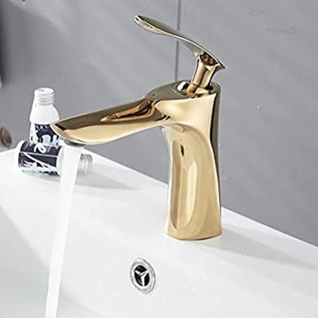 InArt Single Hole Single-Handle Bathroom Faucet in Gold - InArt-Studio-USA