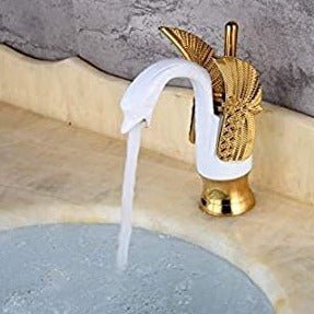luxury gold white vessel sink faucet inart